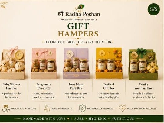 Shree Radha Poshan gift hampers — thoughtfully packed laddu boxes